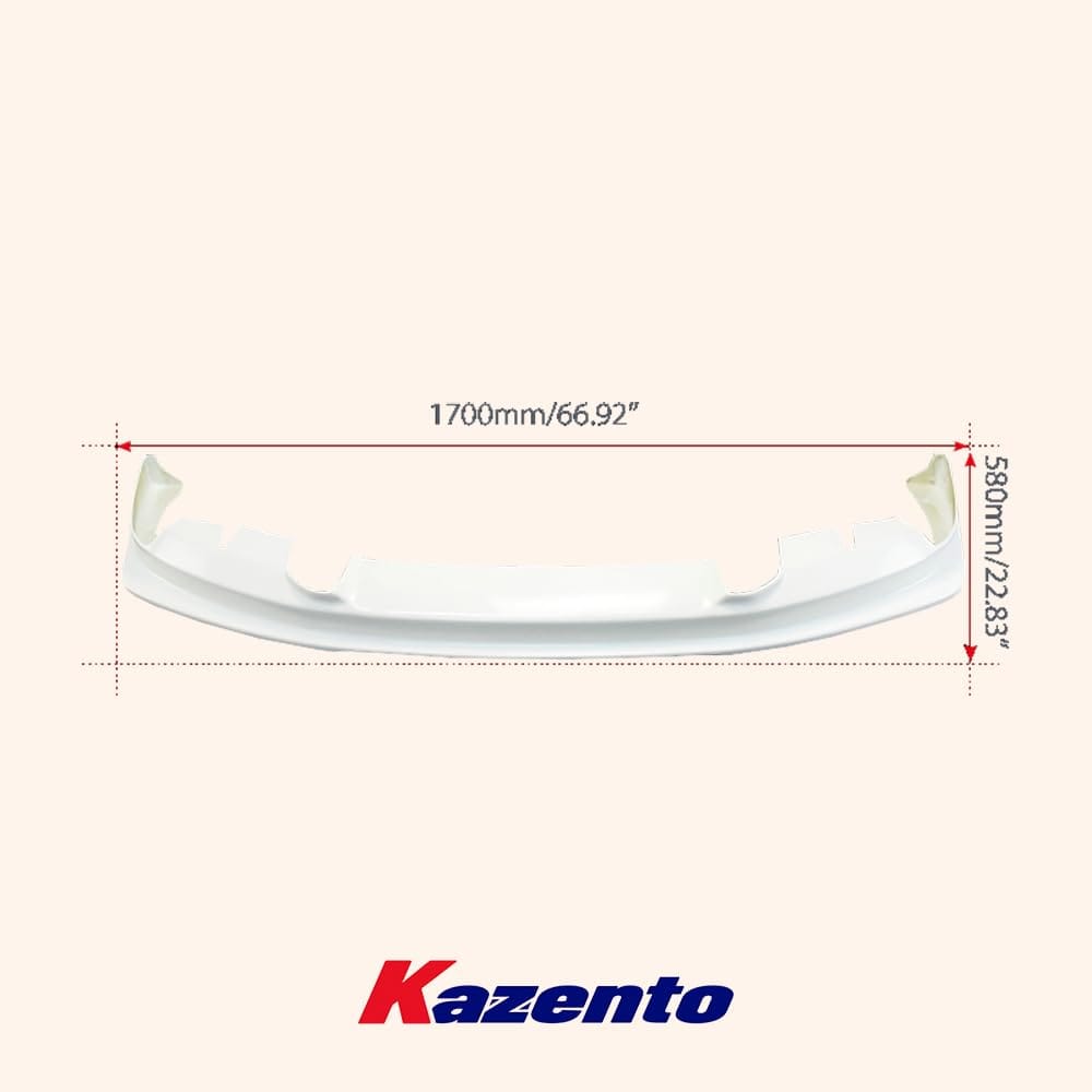 Kazento For Nissan Skyline R34 (GTT only) HSM Type Fiberglass Unpaint Front Bumper Lip Kazento Carbon Parts 车身侧板 R34-FL-HSM-FRP