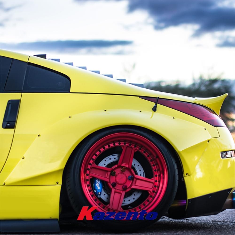 Kazento For Nissan Z33 2003-08 350Z RB Style Fiberglass FRP Unpaint Rear Fender Flare Kazento Carbon Parts 车身侧板 350Z-RF-RB2-FRP