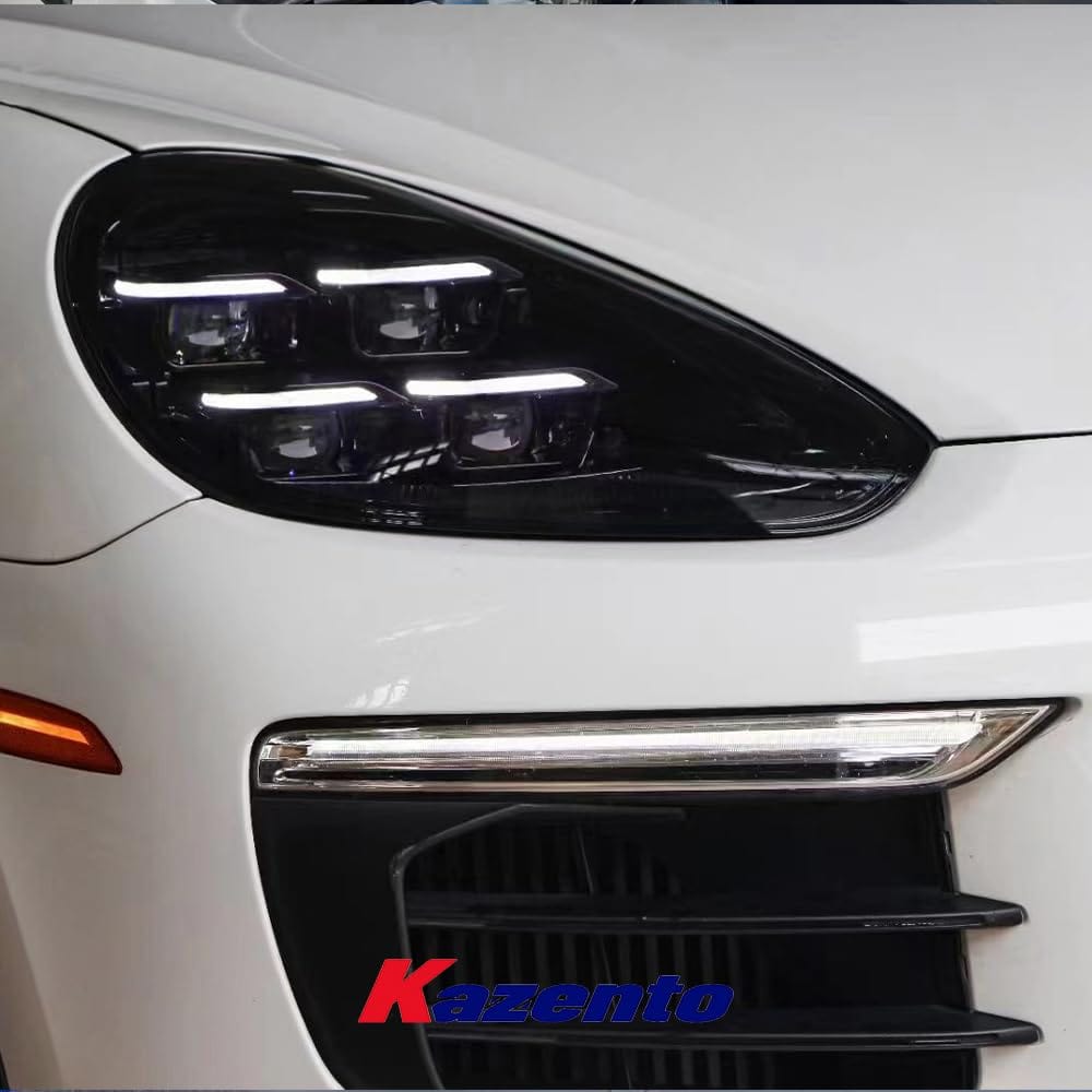 Kazento For Porsche Cayenne 958.2 2015-17 Matrix LED Laser DRL Headlight (up to 24-25) Kazento Carbon Parts 车身侧板 9582-DRL-2425