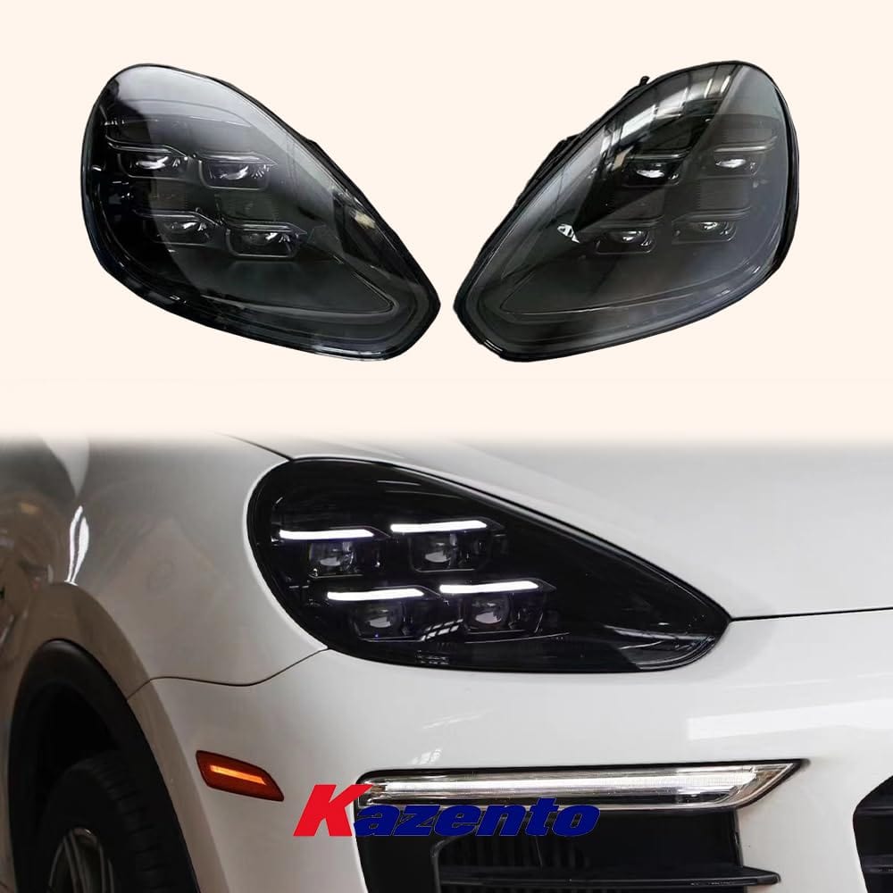 Kazento For Porsche Cayenne 958.2 2015-17 Matrix LED Laser DRL Headlight (up to 24-25) Kazento Carbon Parts 车身侧板 9582-DRL-2425