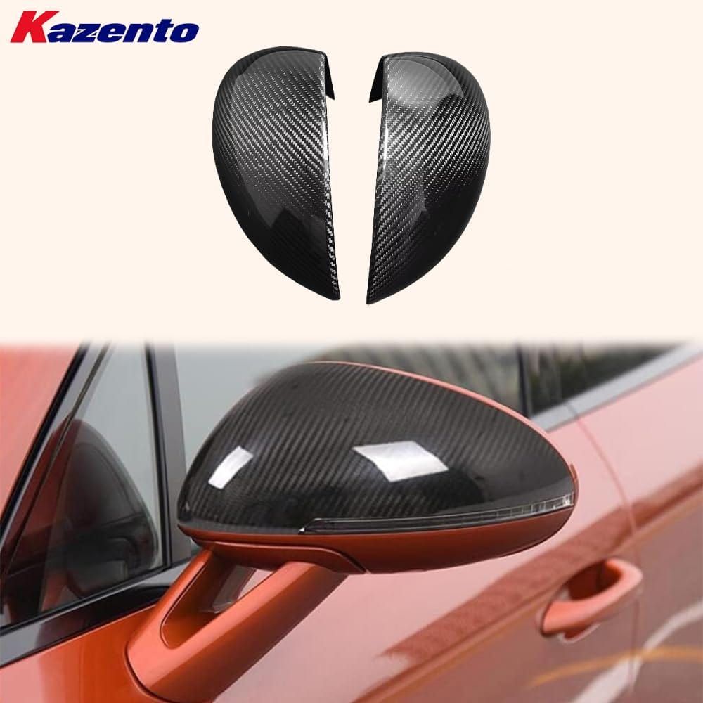 Kazento For Porsche Macan 2014-2021 KZ Carbon Fiber Side Rearview Mirror Cover Pair Kazento Carbon Parts 车身侧板 MACAN-MC-CF