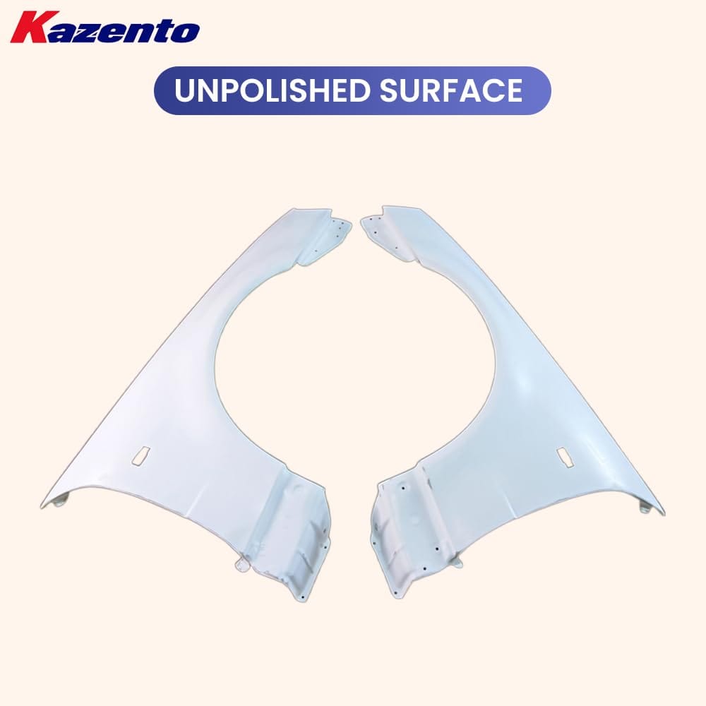 Kazento For R34 Gtr For Nissan Skyline Oem-Style Front Fender Fiber Glass Kazento Carbon Parts 车身侧板 R34-FF-OE-GTR-FRP