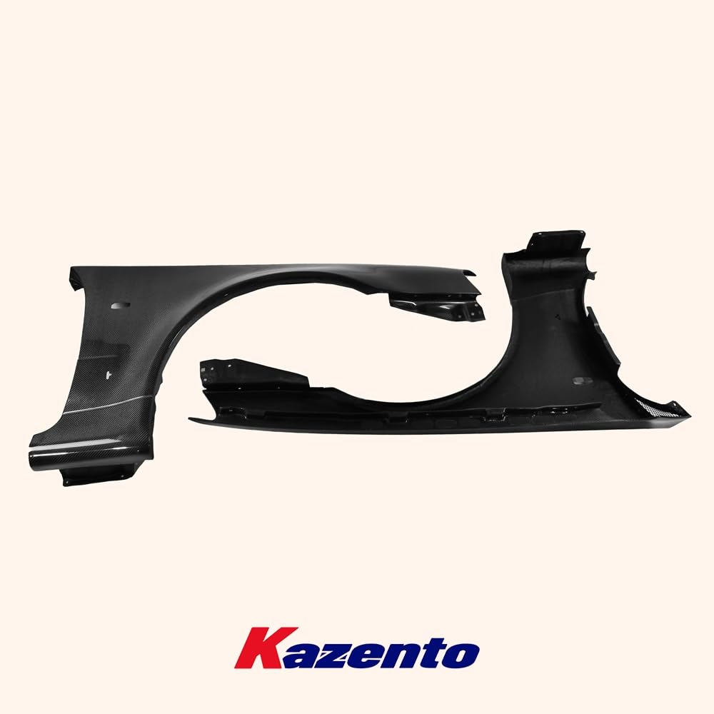 Kazento For Skyline R34 GTR For Nissan ZT Style Front Fender Pair Replacement Kazento Carbon Parts 车身侧板
