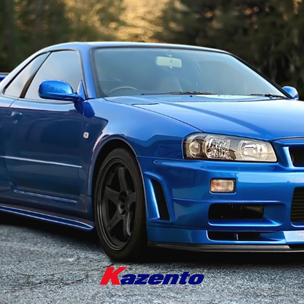 Kazento For Skyline R34 GTR For Nissan ZT Style Front Fender Pair Replacement Kazento Carbon Parts 车身侧板