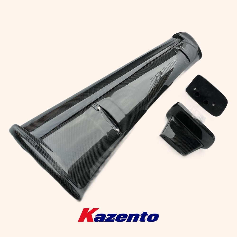 Kazento For Skyline R34 GTR GTT OE For Nissan Rear Trunk Spoiler Wing With Blade/Caps/Stand Kazento Carbon Parts 车身侧板