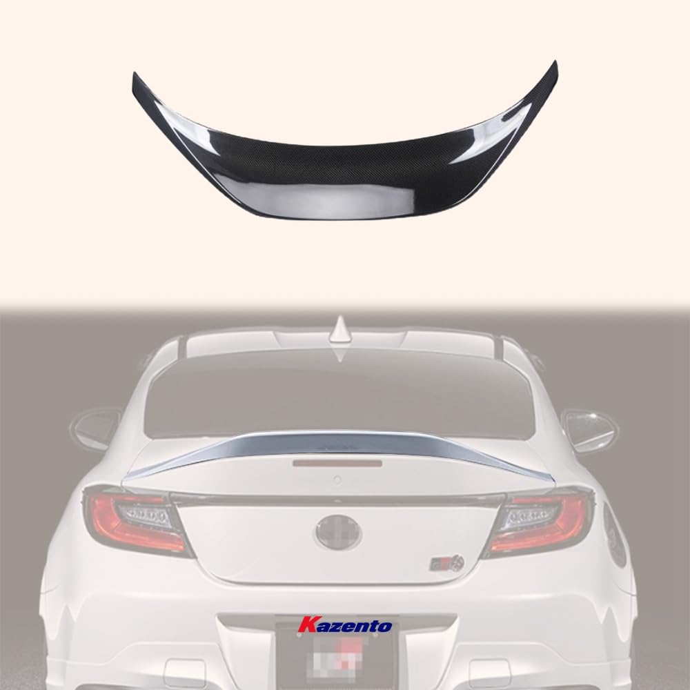 Kazento For SUBARU BRZ GR86 2022+ TRD-Style Carbon Fiber Rear Spoiler Wing Lip Car Body Kits Kazento Carbon Parts 车身侧板 GR86-RS-TD-CF