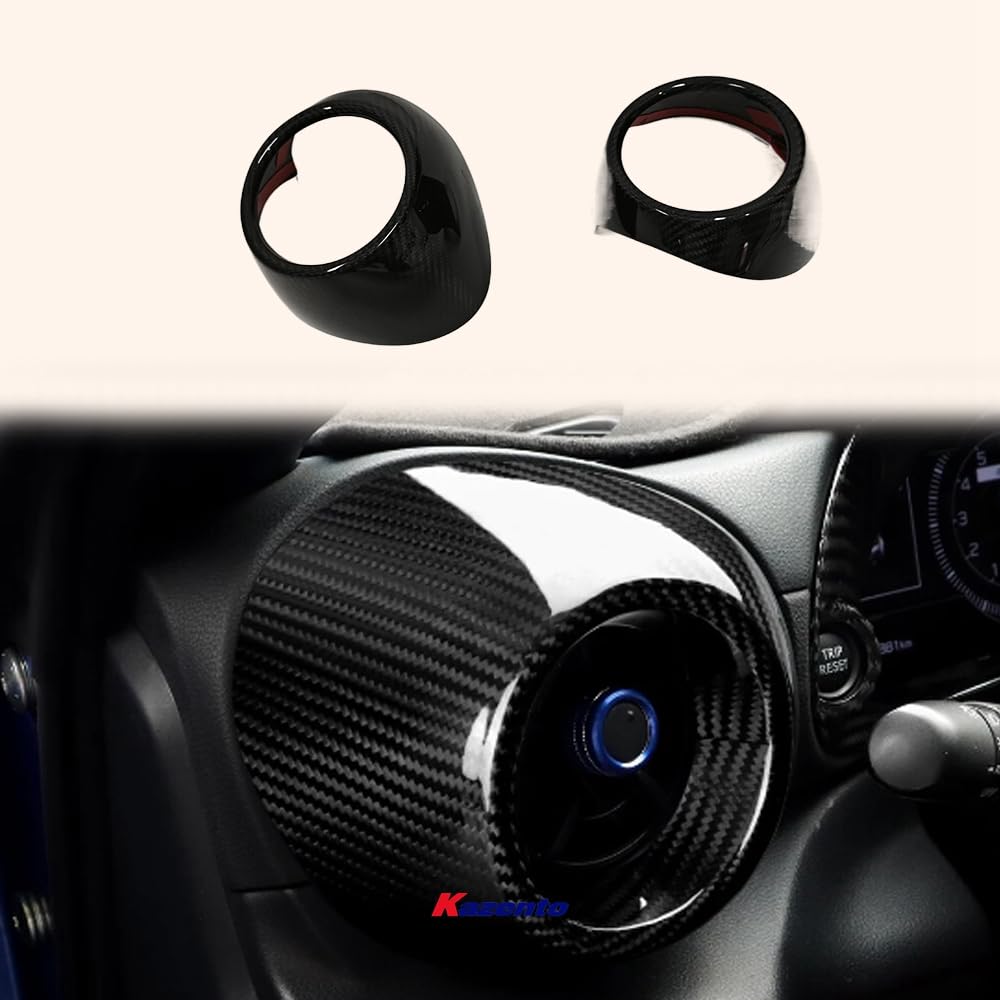 Kazento For SUBARU BRZ ZD8 GR86 2022+ Dry Carbon Fiber Air Condition Dashboard Cover Kazento Carbon Parts 车身侧板 BRZ23-AIRCON-DCY