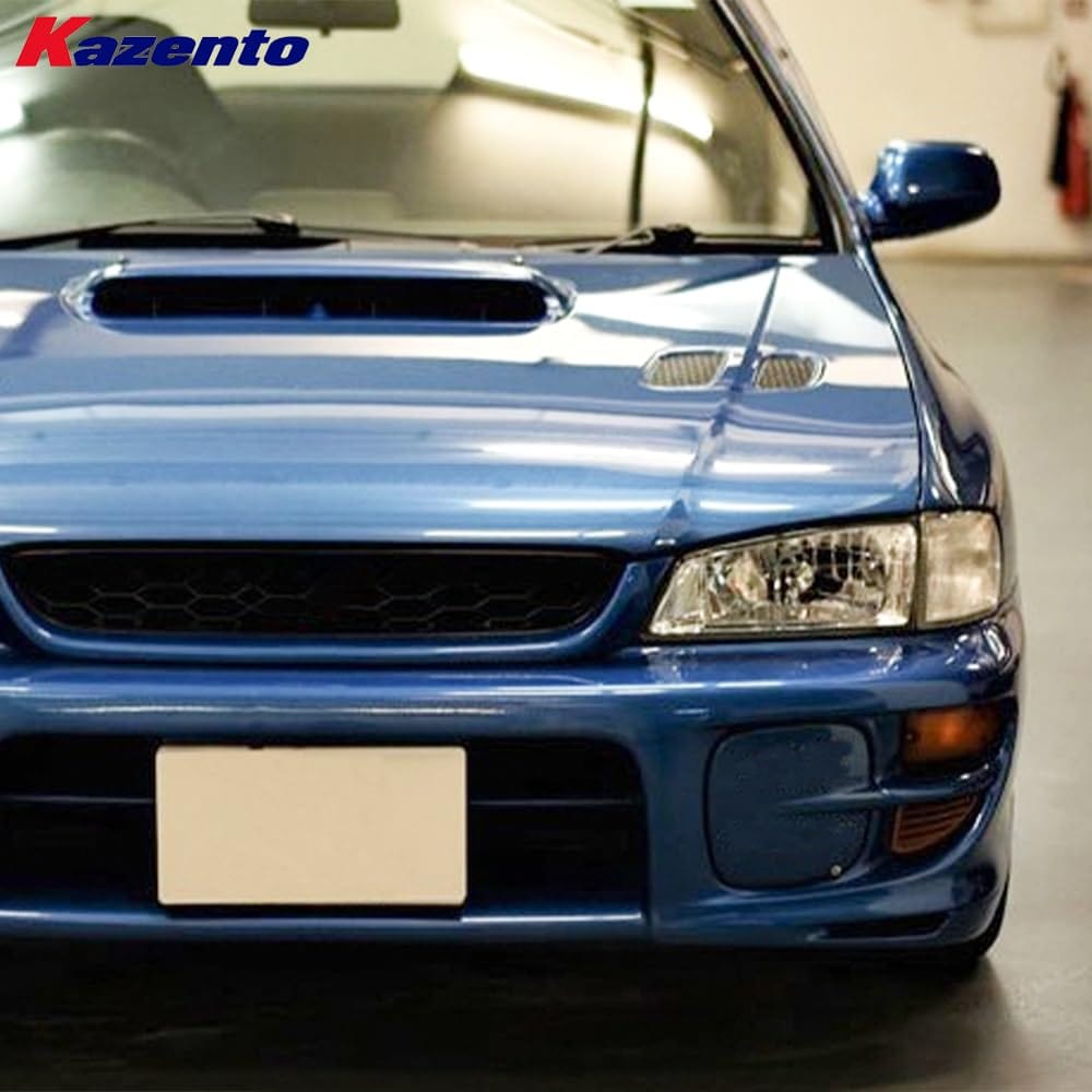Kazento For Subaru Impreza GC8 GF Sedan WRX STI 1998-00 Fiberglass Fog Light Cover Panel Kazento Carbon Parts 车身侧板 GC-FOG-FRP