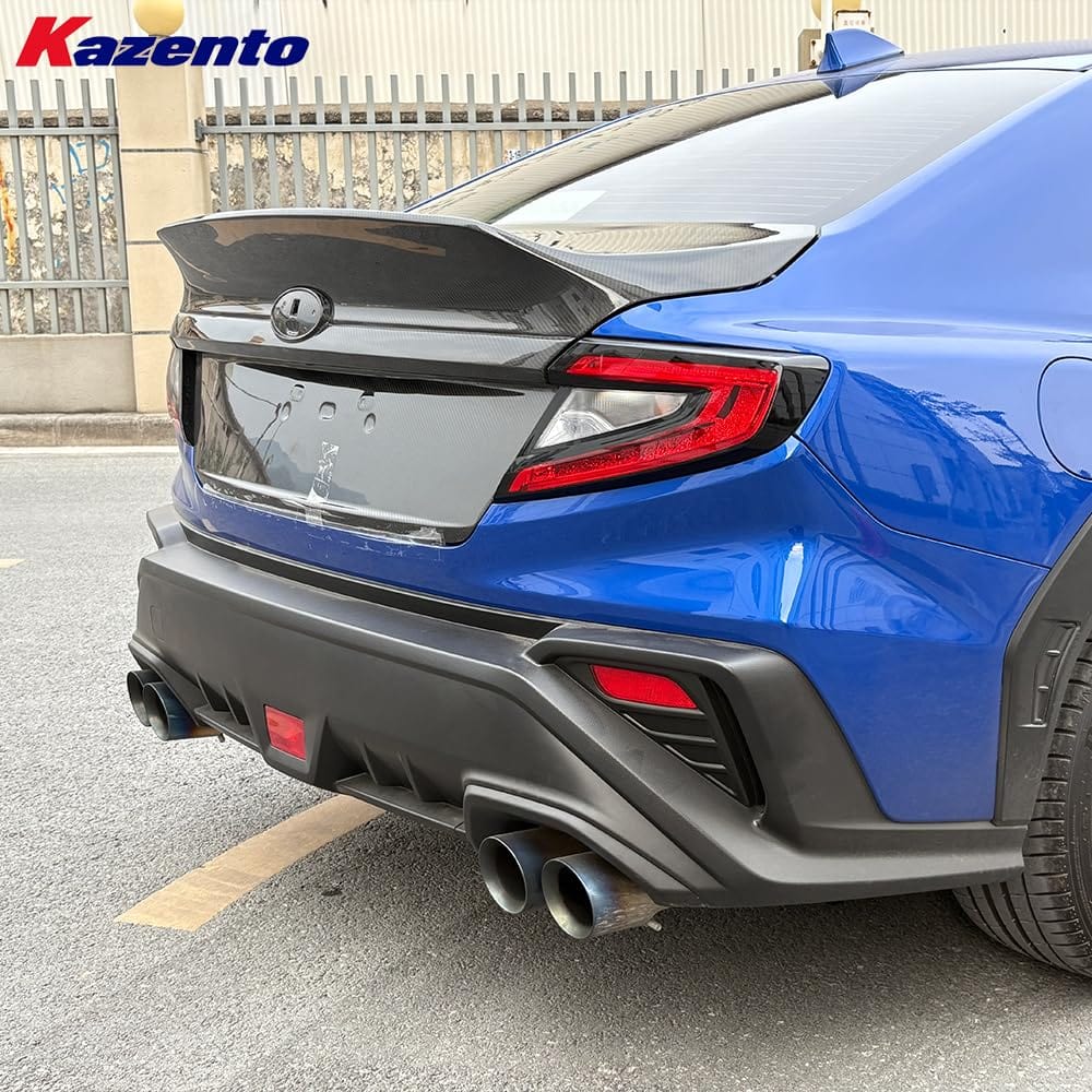 Kazento For Subaru Impreza WRX STI 2023+ VB VBH Carbon Rear Trunk Boot Ducktail Style Kazento Carbon Parts 车身侧板 WRX23-TRUNK-HT-CF