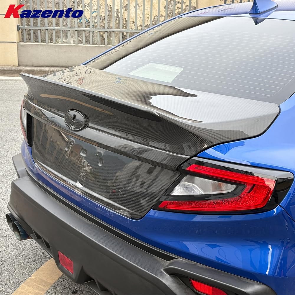 Kazento For Subaru Impreza WRX STI 2023+ VB VBH Carbon Rear Trunk Boot Ducktail Style Kazento Carbon Parts 车身侧板 WRX23-TRUNK-HT-CF