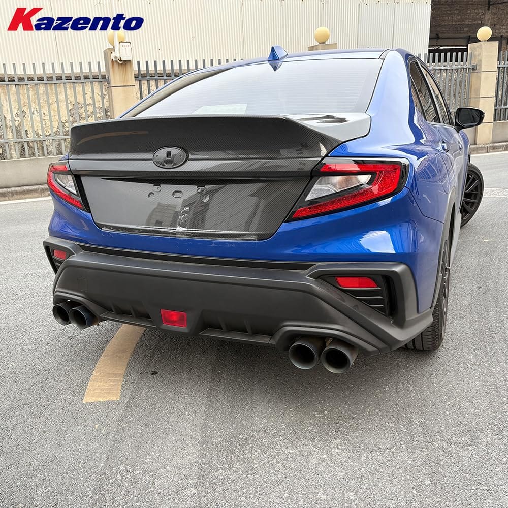 Kazento For Subaru Impreza WRX STI 2023+ VB VBH Carbon Rear Trunk Boot Ducktail Style Kazento Carbon Parts 车身侧板 WRX23-TRUNK-HT-CF