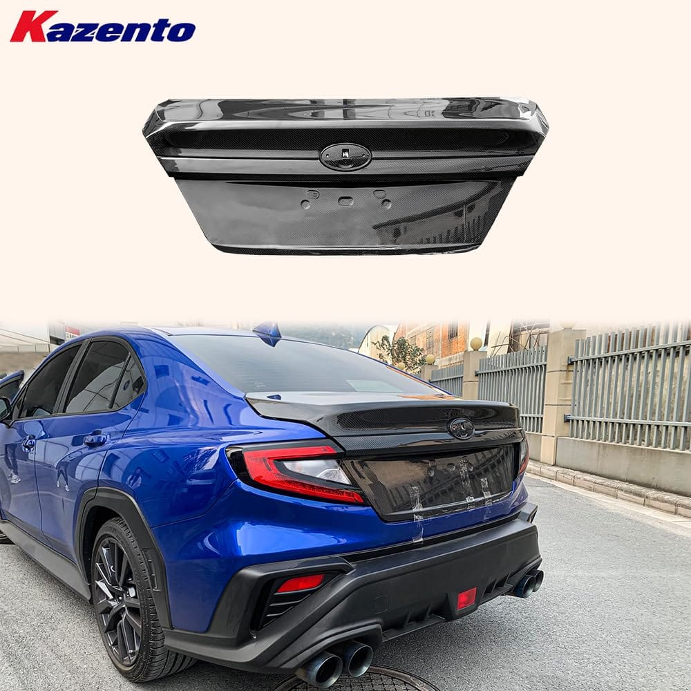 Kazento For Subaru Impreza WRX STI 2023+ VB VBH Carbon Rear Trunk OE Style with Garnish Kazento Carbon Parts 车身侧板 WRX23-TRUNK-OE-CF