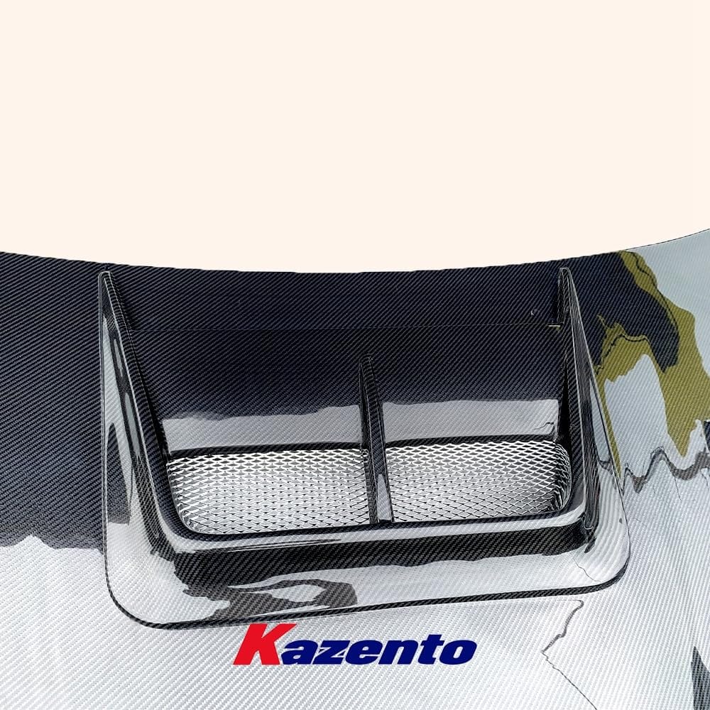Kazento For SUBARU WRX STI 2006 2007 KZ Style Carbon Fiber Vented Cooling Hood Bonnet