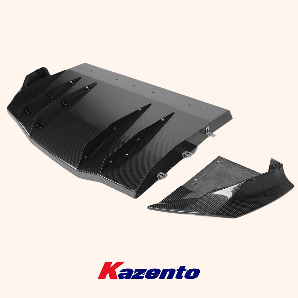 Kazento For Toyota 2022-2023 GR86 BRZ ZD8 VA1 Style Carbon Fiber Rear Under Diffuser Lip Kazento Carbon Parts 车身侧板 GR86-DIF-VA1-CF