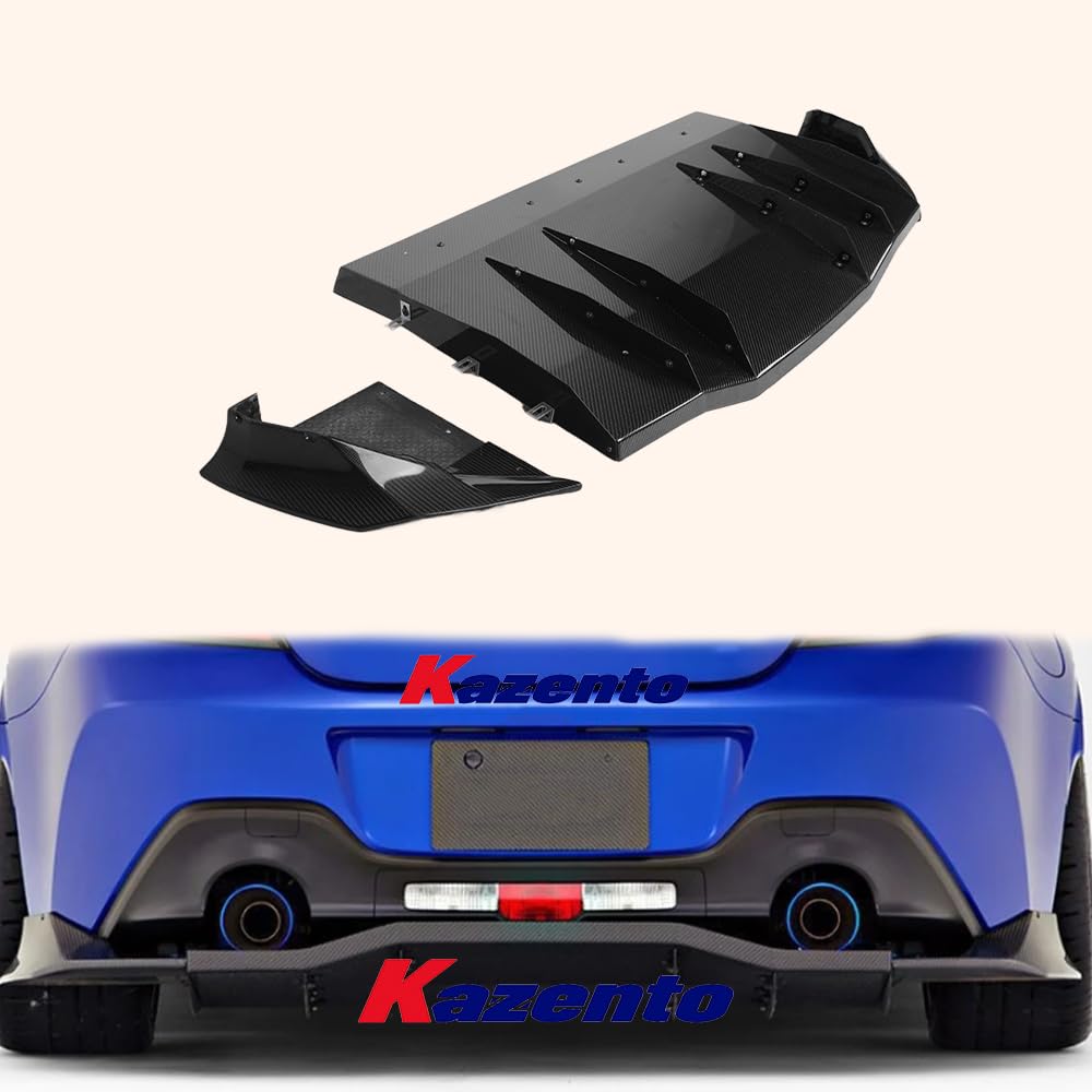 Kazento For Toyota 2022-2023 GR86 BRZ ZD8 VA1 Style Carbon Fiber Rear Under Diffuser Lip Kazento Carbon Parts 车身侧板 GR86-DIF-VA1-CF