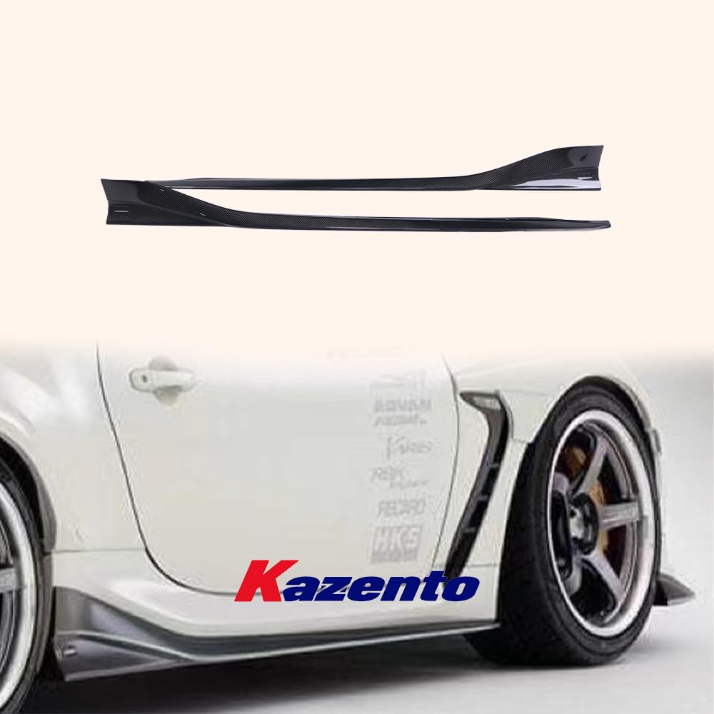 Kazento For Toyota 2022-2023 GR86 BRZ ZD8 VA1 Style Carbon Fiber Side Skirts Body Kits Kazento Carbon Parts 车身侧板 GR86-SS-VA1-CF