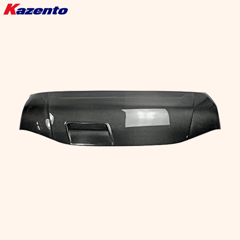 Kazento For Toyota Commuter 2010 Hiace H200 KZ Style Carbon Fiber Vented Hood Bonnet Kazento Carbon Parts 车身侧板 HIACE-HOOD-CF