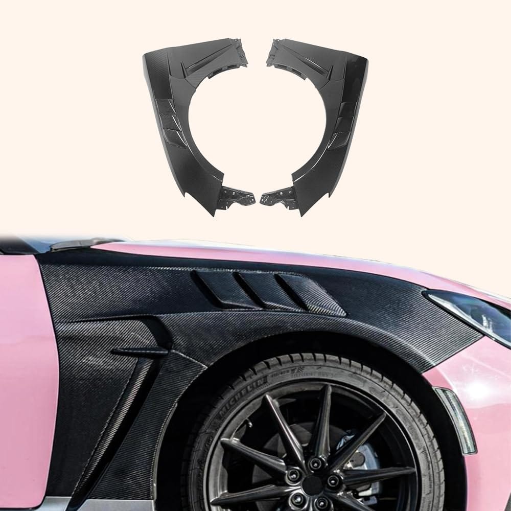 Kazento For Toyota GR86 ZN8 ZD8 2021-24 Coupe Carbon KZB Front Side Vented Fender Pair Kazento Carbon Parts 车身侧板 GR86-FF-KZB-CF