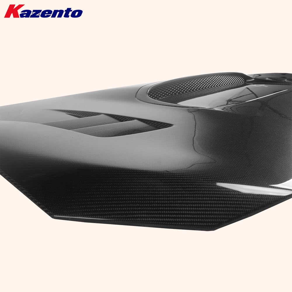 Kazento For Toyota GT86 FT86 BRZ 12-20 Carbon KZ Style Front Vented Cooling Hood Bonnet Kazento Carbon Parts 车身侧板 GT86-HOOD-KZ-CF