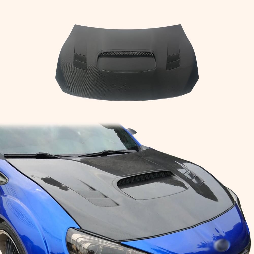 Kazento For Toyota GT86 FT86 BRZ 12-20 Carbon KZ Style Front Vented Cooling Hood Bonnet Kazento Carbon Parts 车身侧板 GT86-HOOD-KZ-CF