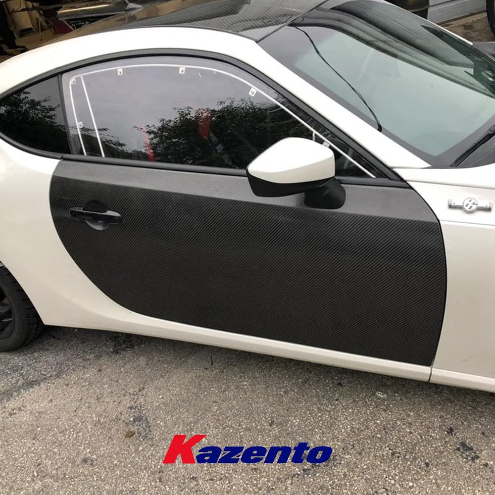 Kazento For Toyota GT86 FT86 BRZ 2012-2021 Carbon Fiber Side Out Door Panel Pair Kazento Carbon Parts 车身侧板 GT86-OUTDR-2CF