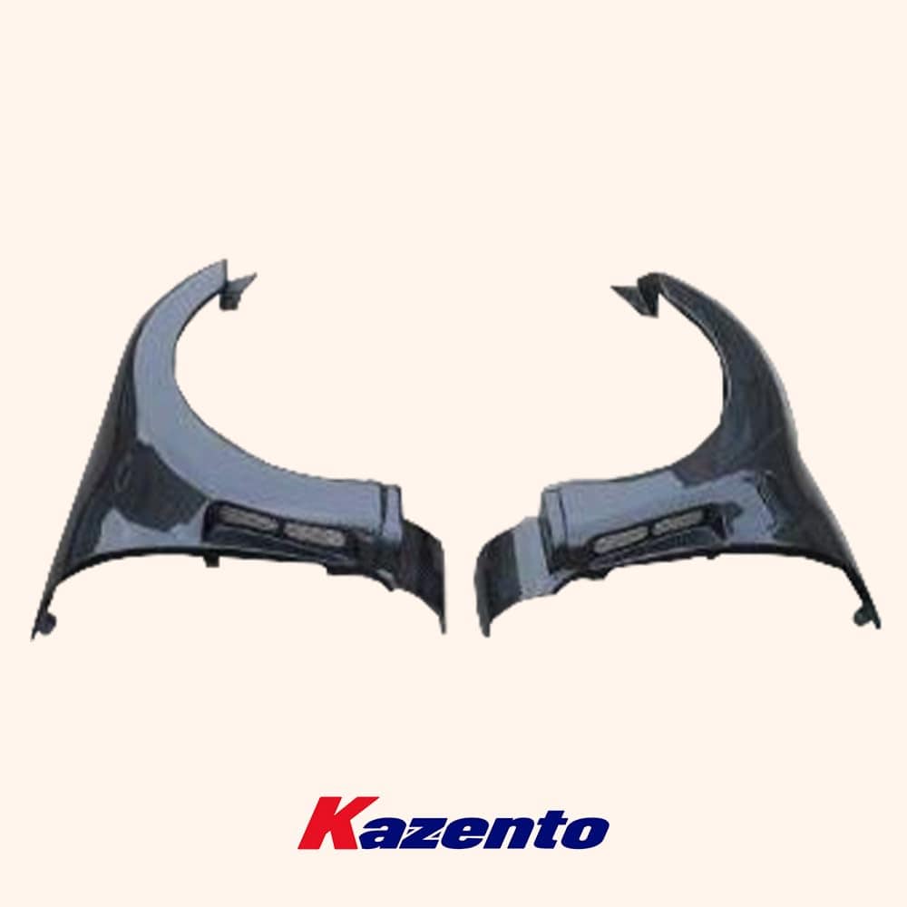 Kazento For Toyota MR2 MRS 2000-05 Carbon Fiber SPY Style Front Bumper Hood Fender Pair Kazento Carbon Parts 车身侧板 MR2-FF-SPY-CF