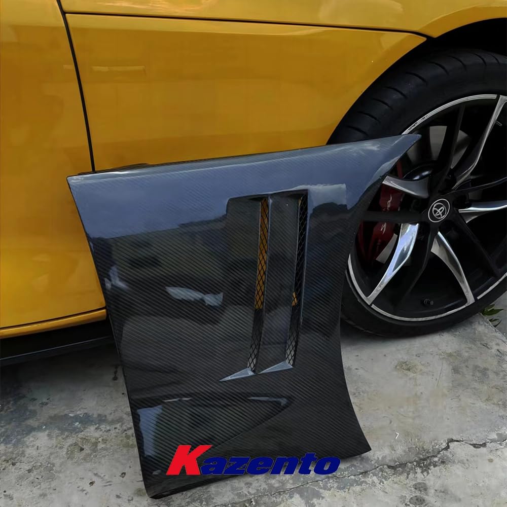 Kazento For TOYOTA Supra A90 2019-2022 Carbon AM Style Side Door Panel Trim Spoiler Kazento Carbon Parts 车身侧板 A90-FF-AM-CF
