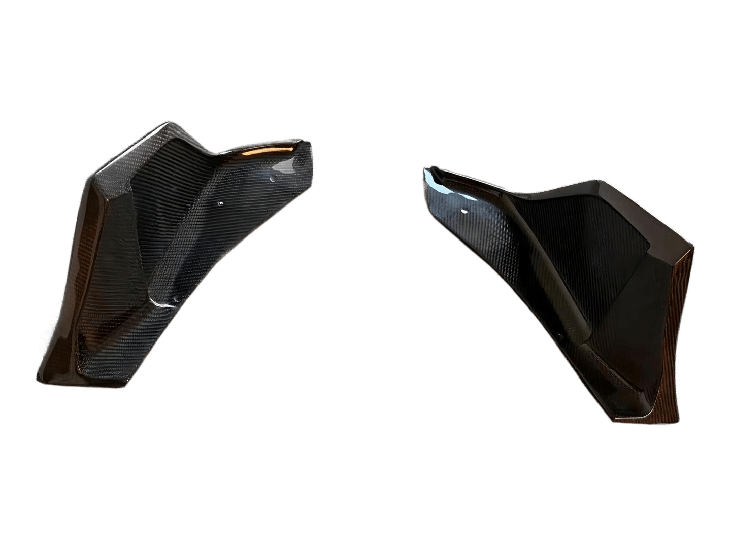 Kazento For TOYOTA Supra A90 2019-2022 Carbon Fiber KZ Style Rear Bumper Spat Splitter Kazento Carbon Parts 车身侧板 Carbon Fiber A90-SPAT-AIM-CF
