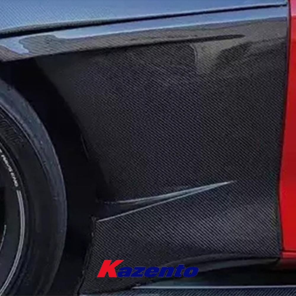 Kazento For TOYOTA Supra A90 2019-2022 Carbon KDE Style Side Door Panel Trim Spoiler Kazento Carbon Parts 车身侧板 A90-FF-KD-CF