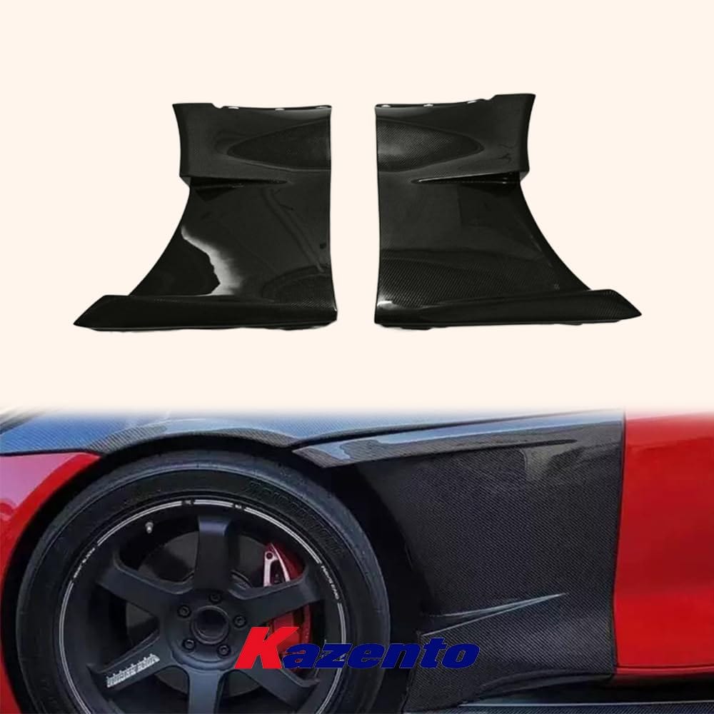Kazento For TOYOTA Supra A90 2019-2022 Carbon KDE Style Side Door Panel Trim Spoiler Kazento Carbon Parts 车身侧板 A90-FF-KD-CF