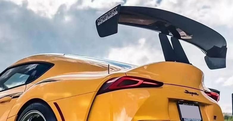 Kazento For TOYOTA Supra A90 2019-2022 Carbon VT Style High GT Rear Trunk Spoiler Wing Kazento Carbon Parts 车身侧板 A90-RS-VT-CF