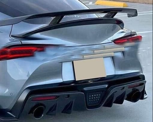 Kazento For TOYOTA Supra A90 2019-2022 KZ Style Carbon Fiber Rear Bumper Center Diffuser Spoiler Kazento Carbon Parts 车身侧板 A90-DIF-AIM-CF