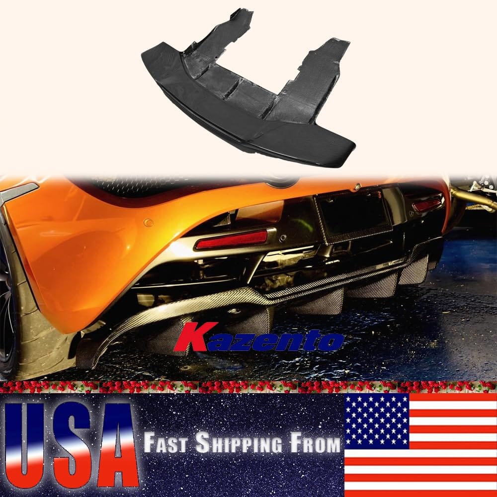 Kazento Rear Bumper Bottom Diffuser Spoiler Lip For Mclaren 2017-2023 Dry Carbon Fiber Shipping from the USA Kazento Carbon Parts 车身侧板 (720S-DIF-DCF)