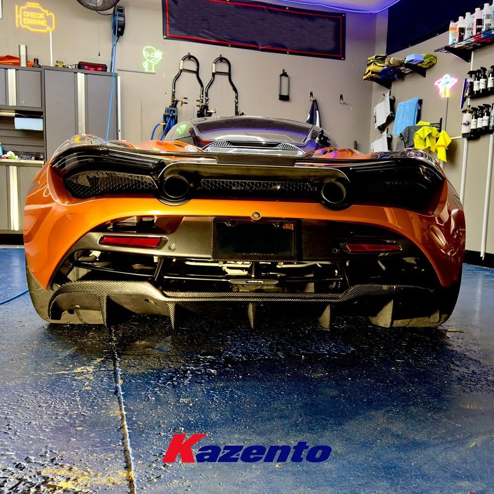 Kazento Rear Bumper Bottom Diffuser Spoiler Lip For Mclaren 2017-2023 Dry Carbon Fiber Shipping from the USA Kazento Carbon Parts 车身侧板 (720S-DIF-DCF)