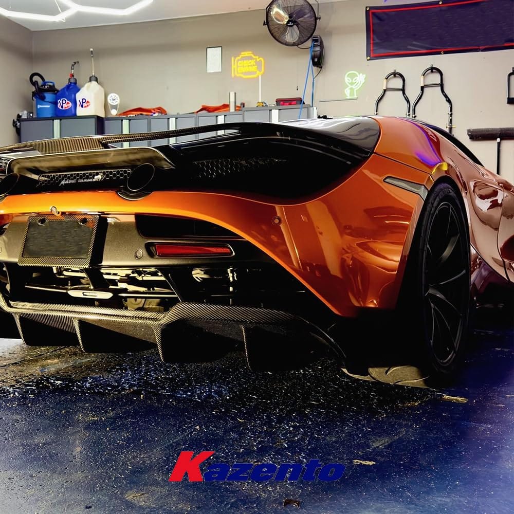 Kazento Rear Bumper Bottom Diffuser Spoiler Lip For Mclaren 2017-2023 Dry Carbon Fiber Shipping from the USA Kazento Carbon Parts 车身侧板 (720S-DIF-DCF)