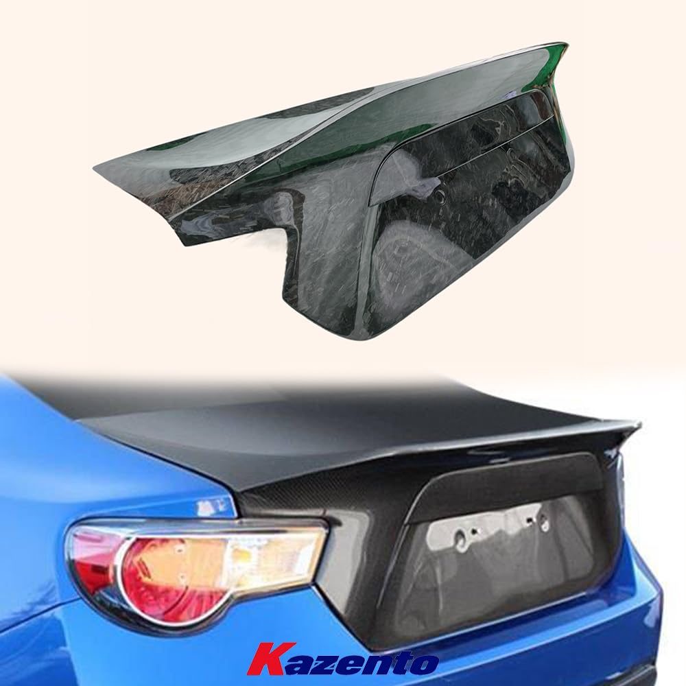 Kazento Rear Trunk Deck Boot Lid Forged Carbon Fiber for Subaru FRS Scion BRZ FT86 2013-2020 D-Style Kazento Carbon Parts 车身侧板 BRZ-TRUNK-DUCK-FCF
