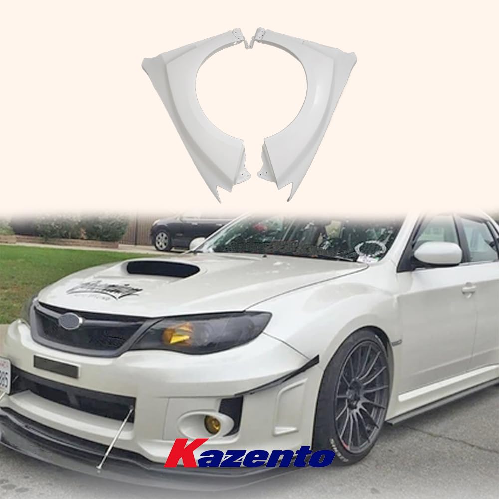 Kazento Vented Front Fender For Subaru Impreza GRB STI FRP Unpaint Shipping from the USA Kazento Carbon Parts 车身侧板 (GRB-FF-STI-FRP)