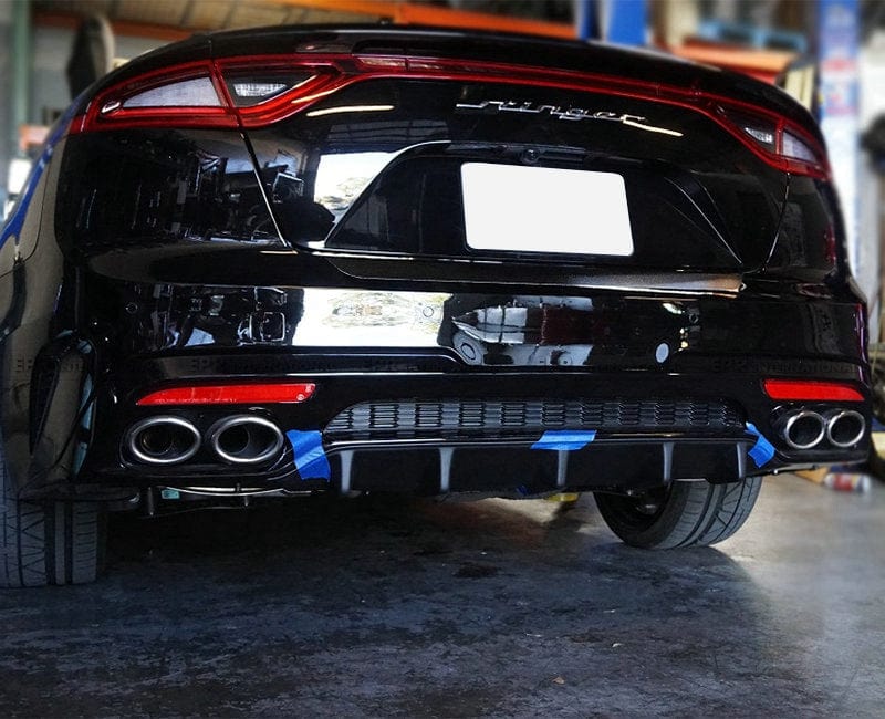 Kia Stinger Sedan M Style Rear Diffuser Addon (OE Bumper Only) 18-23 Kazento Carbon Parts 车身侧板