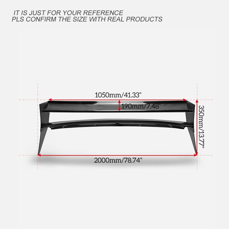 M7 Style FIberglass Roof Spoiler (Aluminmum end cap) For Mini Cooper S R56