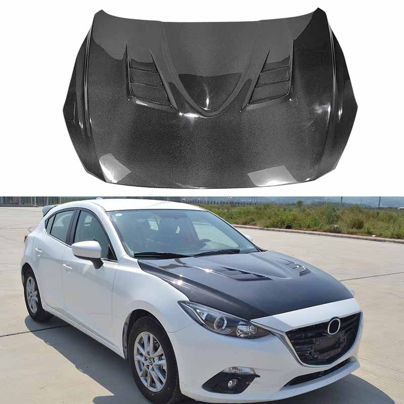 Mazda 3 Axela 5D Hatchback RX Style Vented Hood Bonnet 2014-2016