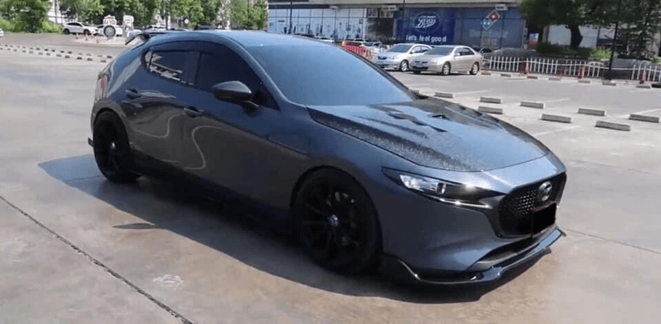 Mazda 3 Axela Hatch Back Roof Spoiler Wing 2020+ Kazento Carbon Parts 车身侧板