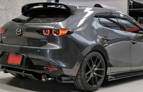 Mazda 3 Axela Hatch Back Roof Spoiler Wing 2020+ Kazento Carbon Parts 车身侧板