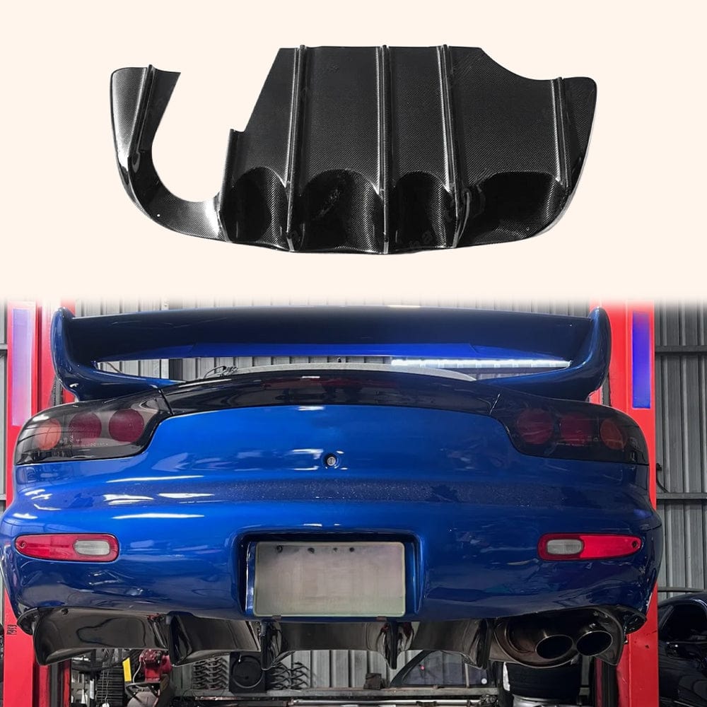 Mazda RX7 FD3S RE AMEMIYA Old Style Rear Diffuser 1992-1997 Kazento Carbon Parts 车身侧板