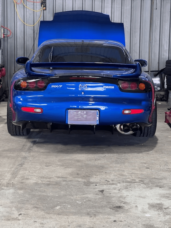 Mazda RX7 FD3S RE AMEMIYA Old Style Rear Diffuser 1992-1997 Kazento Carbon Parts 车身侧板