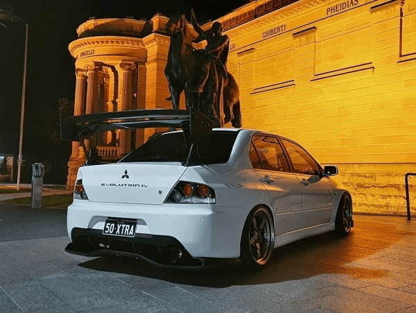 Mitsubishi Evolution Evo 9 Carbon Votex Rear Under Diffuser (Fit 06-11 Civic Fd) Kazento Carbon Parts 车身侧板 Carbon Fiber EVO9-DIF-JDM-CF