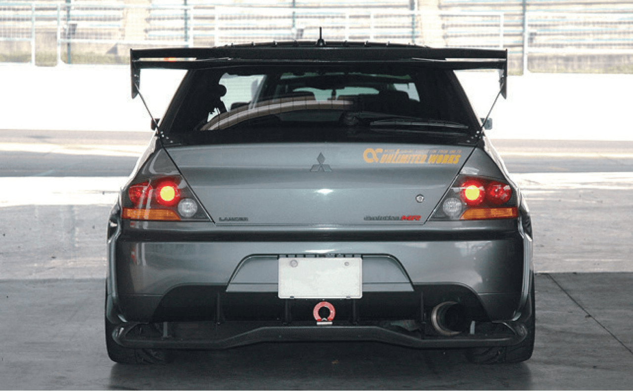 Mitsubishi Evolution Evo 9 Carbon Votex Rear Under Diffuser (Fit 06-11 Civic Fd) Kazento Carbon Parts 车身侧板 Carbon Fiber EVO9-DIF-JDM-CF