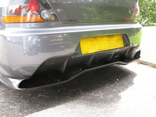 Mitsubishi Evolution Evo 9 Carbon Votex Rear Under Diffuser (Fit 06-11 Civic Fd) Kazento Carbon Parts 车身侧板 Carbon Fiber EVO9-DIF-JDM-CF