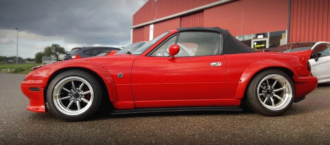 MX5 Miata NA Roadster R Bunny Wide-body Rear Spoiler 1989-1997 Kazento Carbon Parts 车身侧板