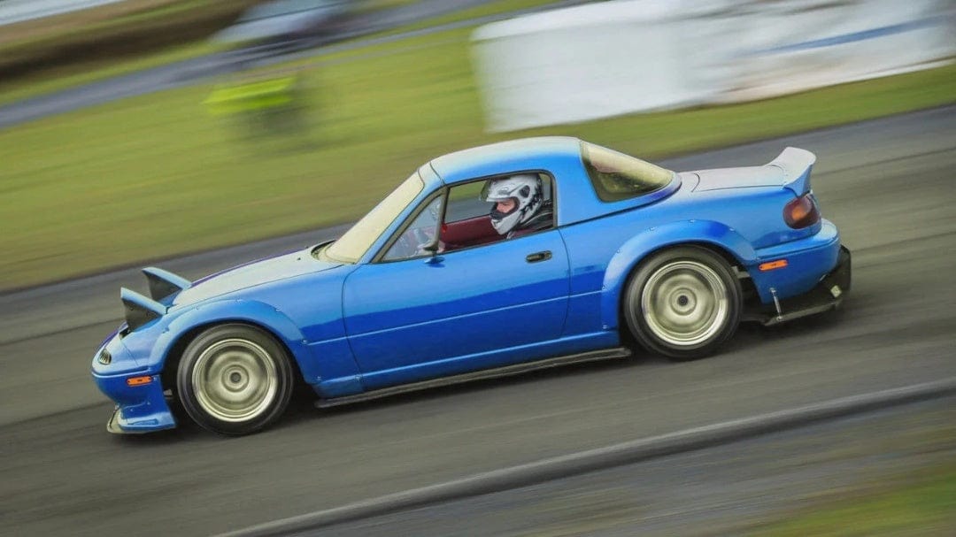 MX5 Miata NA Roadster R Bunny Wide-body Rear Spoiler 1989-1997 Kazento Carbon Parts 车身侧板