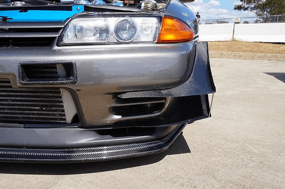 Nissan Skyline R32 GTR TBO Style Front Canards 1989-1993 Kazento Carbon Parts 车身侧板